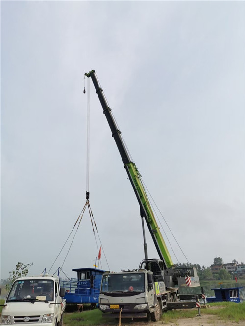 镇安县桥梁建设吊装案例